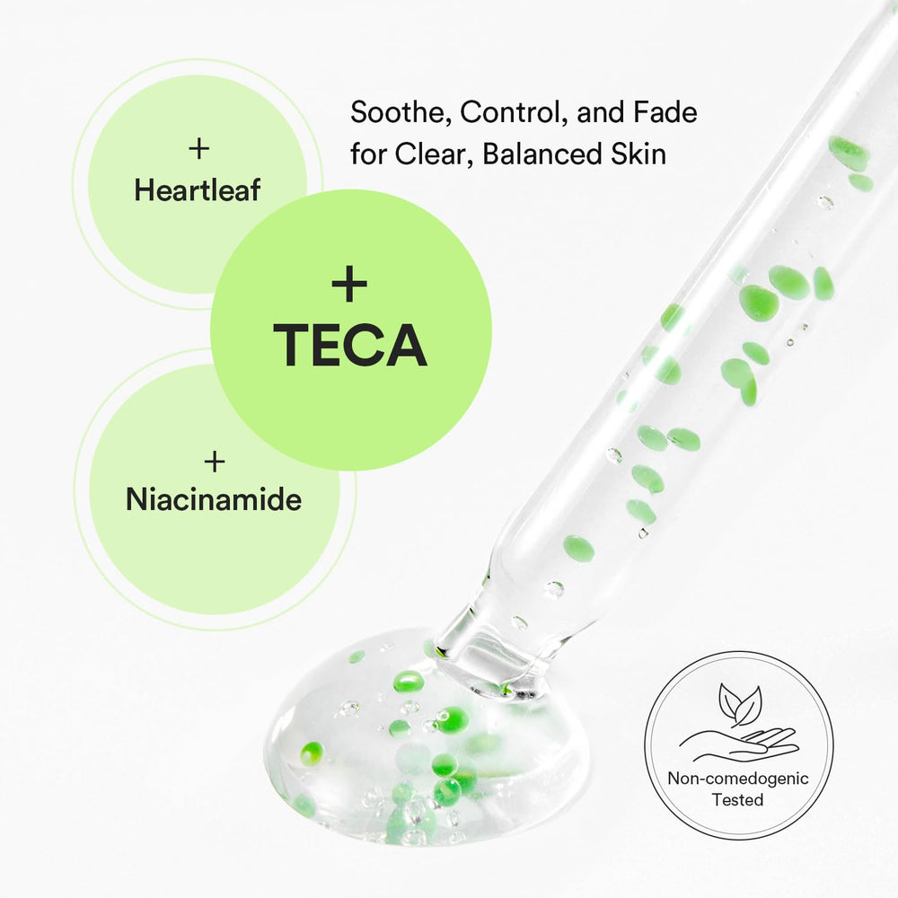 Textura semiel emulsión de Abib Heartleaf TECA al aplicar.