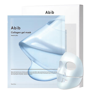 Abib mascarilla de gel colágeno Sedum Jelly, envase y textura suave para hidratación diaria