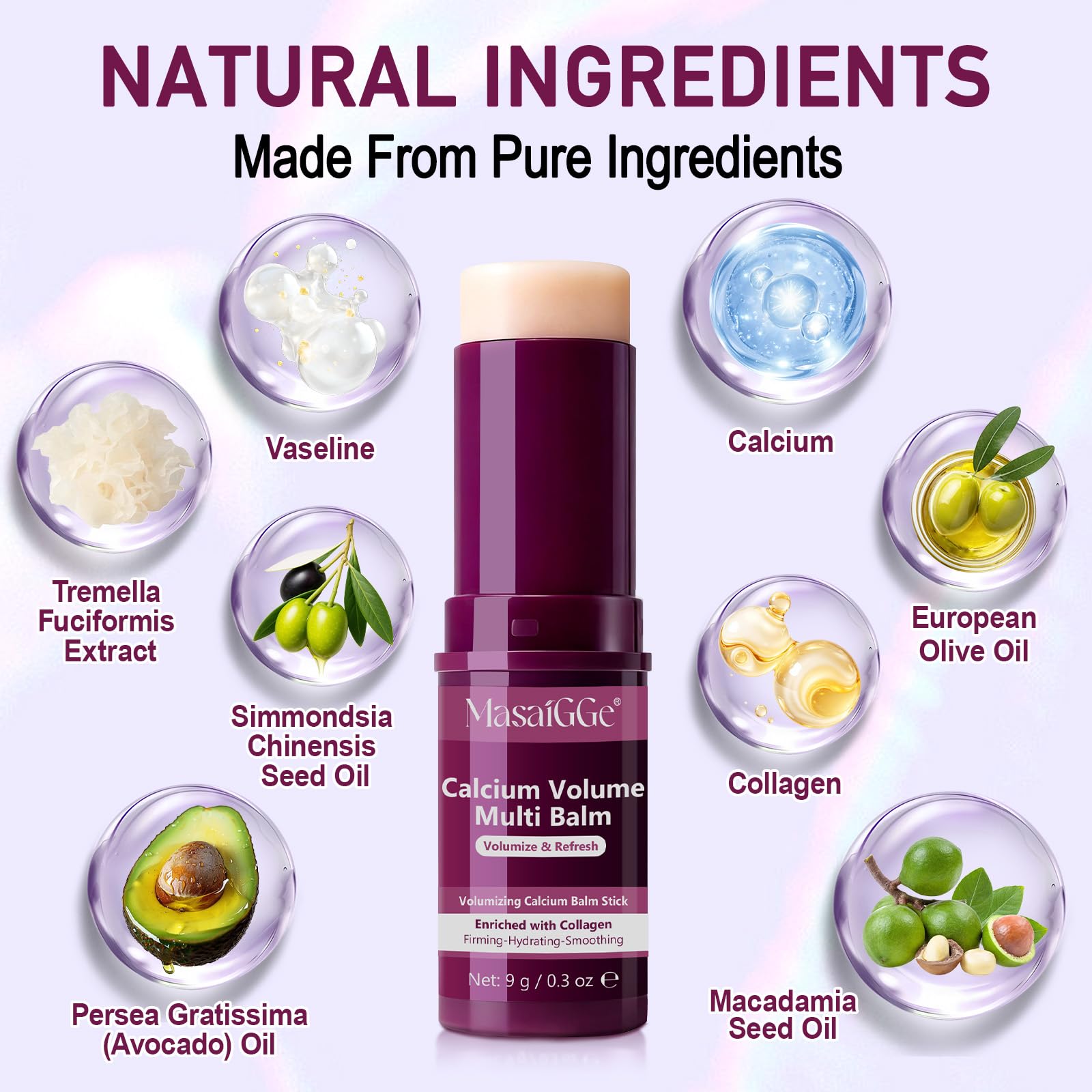 ABOUME Calcium Volume Multi Balm envase compacto y práctico.