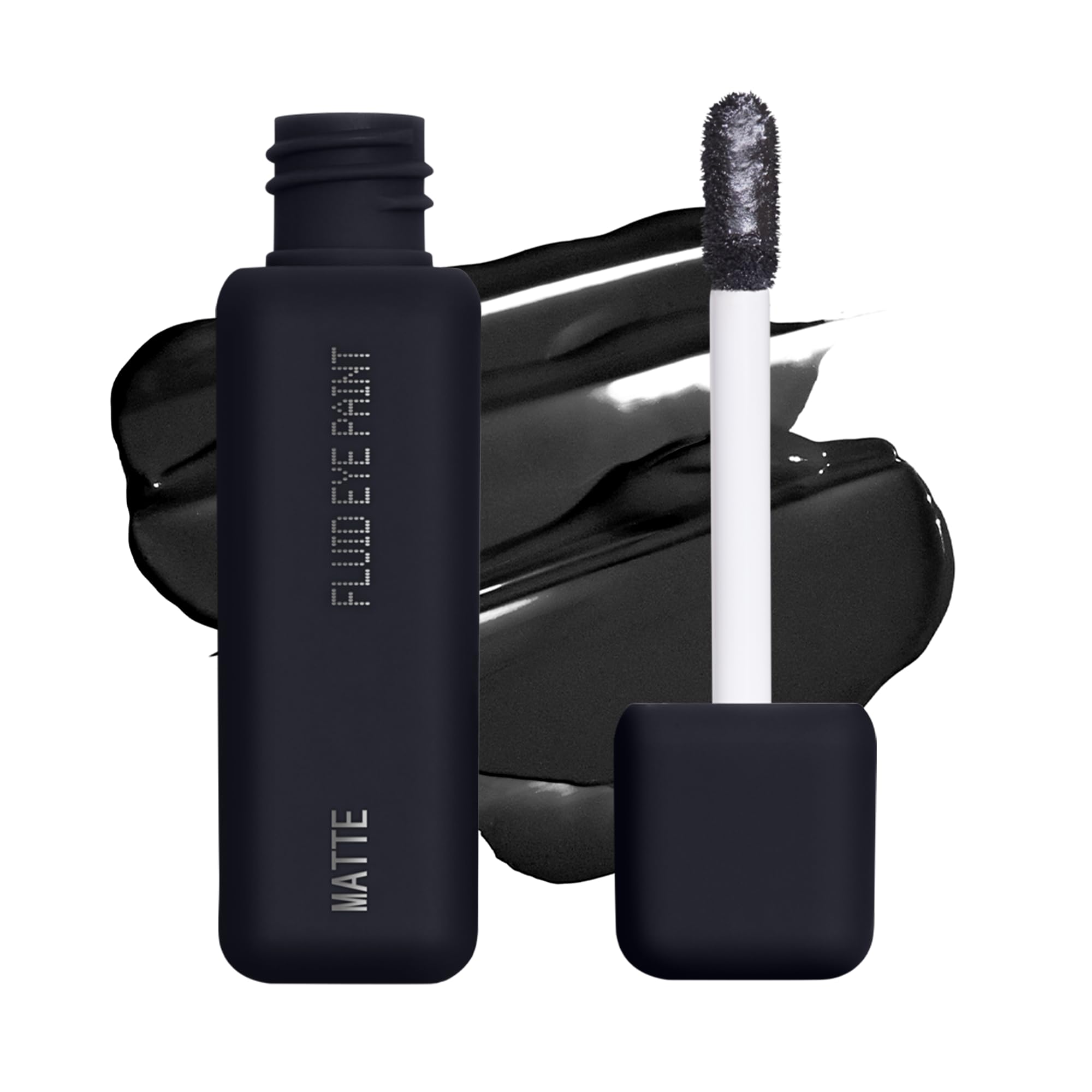 about-face Matte Fluid Eye Paint Arte de la Oscuridad, pigmento intenso para ojos atrevidos y duraderos