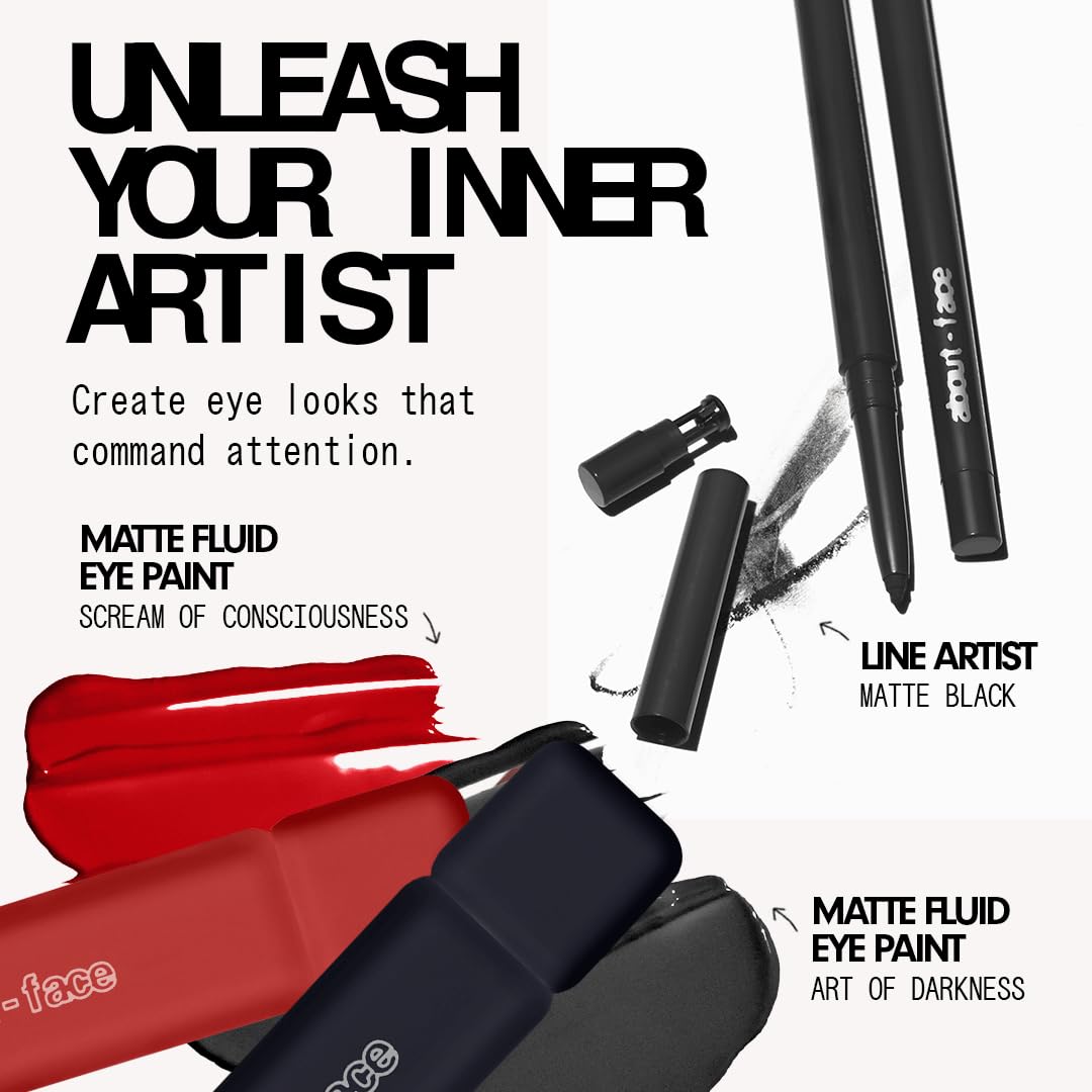 about-face Matte Fluid Eye Paint Uso diario y para ocasiones