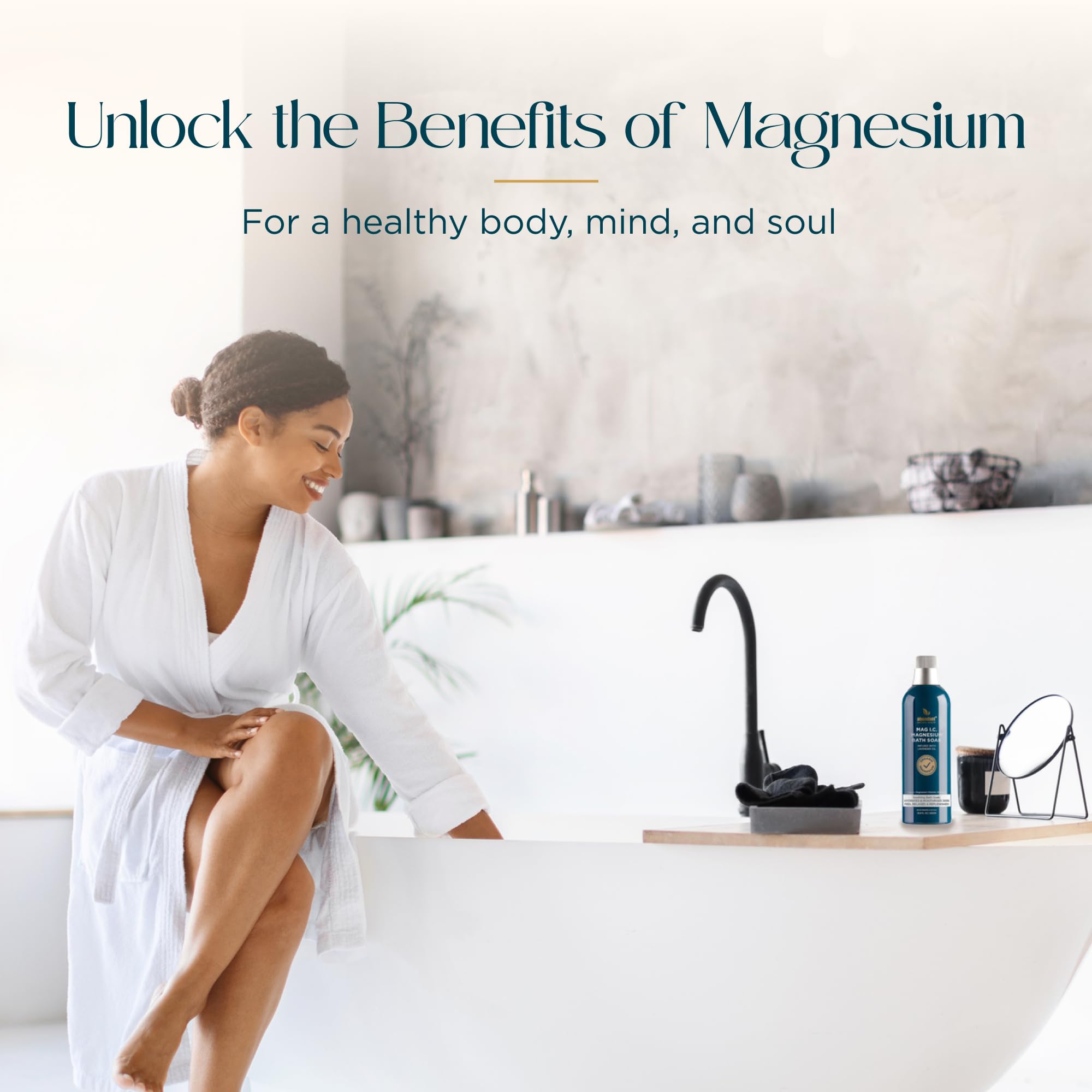 Abundant Natural Health, relajación y descanso, spa en casa con magnesio oceano