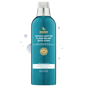 Abundant Natural Health envase del baño, uso suave y relajante para piel seca.