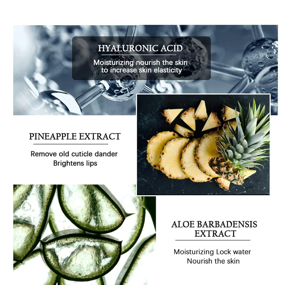 Aceite agrandador de labios: bálsamo compacto que ayuda a mantener labios nutridos.