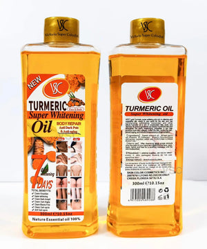 Aceite cúrcuma Super en primer plano para uso diario suave en la piel