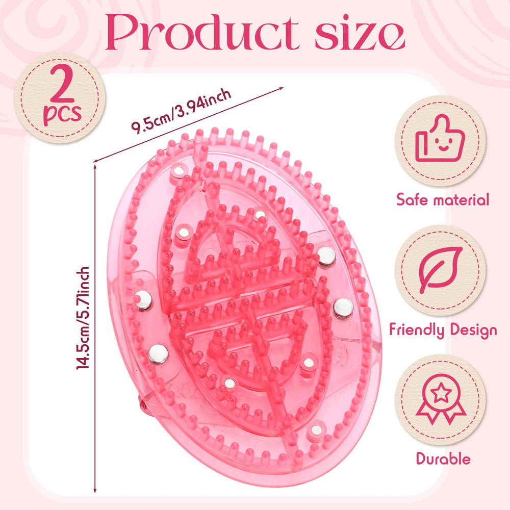 Acellegic meridian brush, manos sujetando para control antideslizante.
