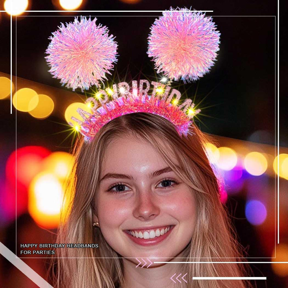 Diadema ligera Aceorna, cómoda para cabello liso o rizado durante toda la fiesta.