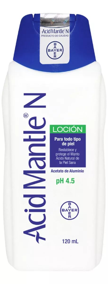 Acid Mantle N Acetato de Aluminio, botella de 120 ml para hidratar y reforzar la barrera.