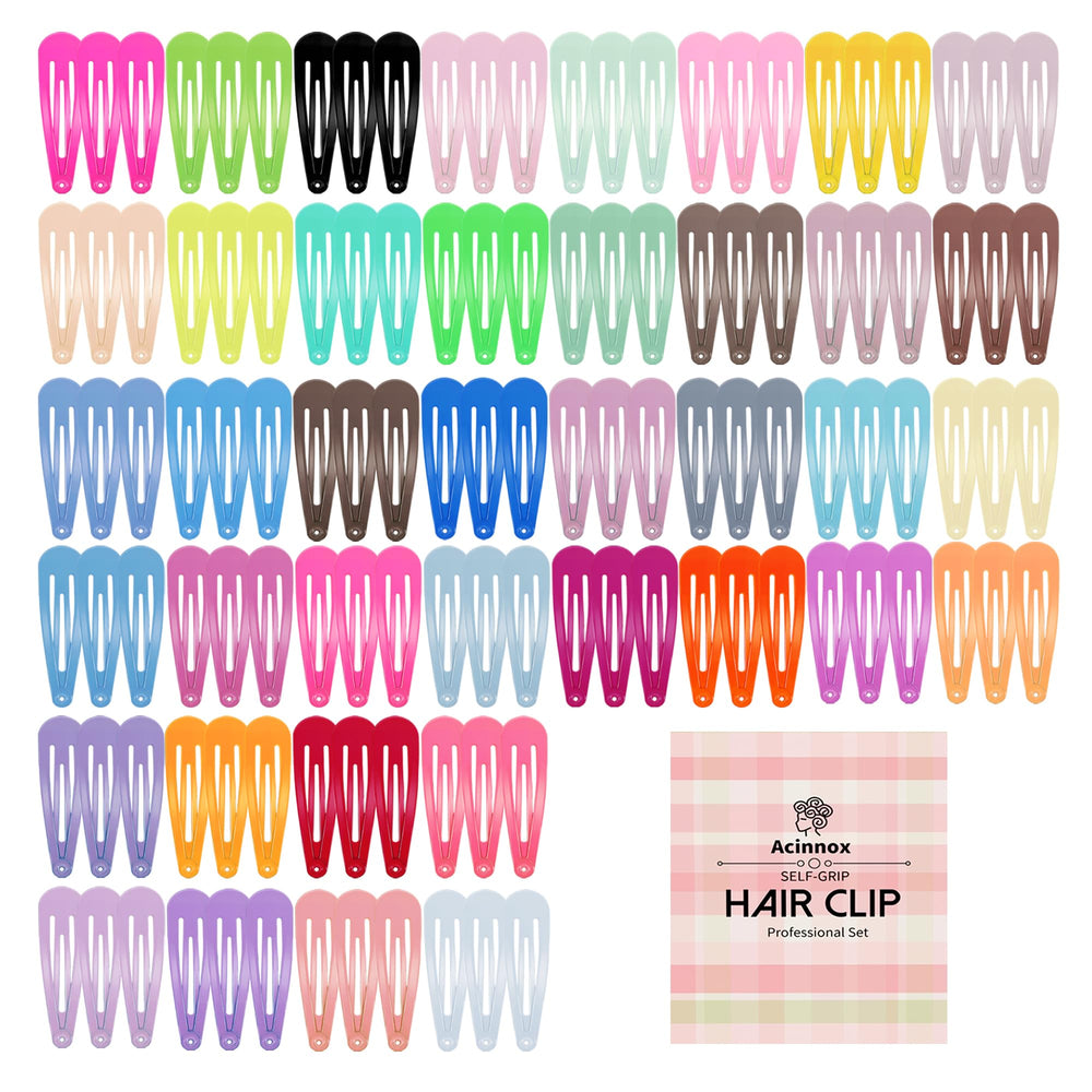 Acinnox conjunto-120-clips-pelo-coloridos para peinados duraderos