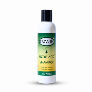 Acne Zap champú para cuero cabelludo con acné, limpieza suave para zonas sensibles.