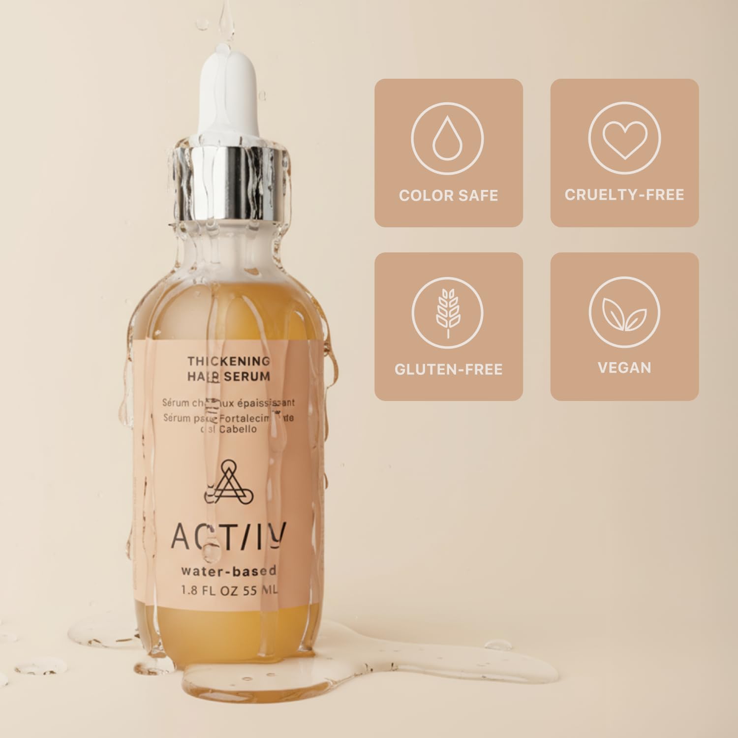 ACTIIV Sérum puede empezar a verse mejora en 6 semanas con uso constante.