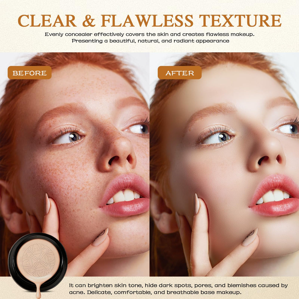 Acuever Luvie Glow Foundation Cushion textura suave que se difumina fácilmente.