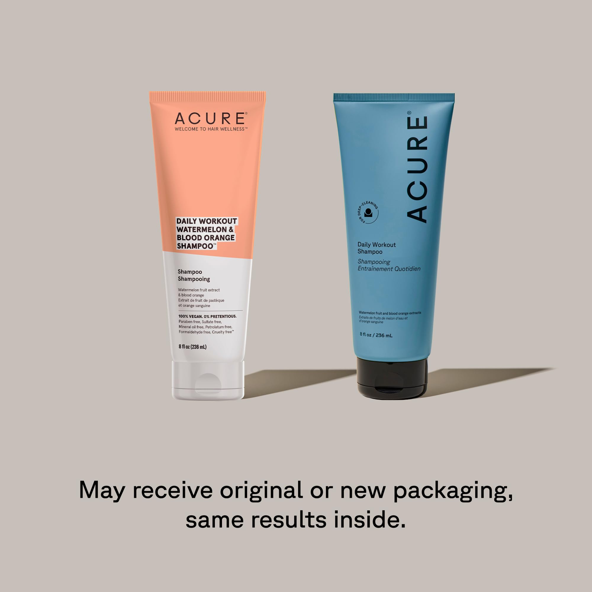 Espuma ligera de Acure para limpieza suave del cabello.