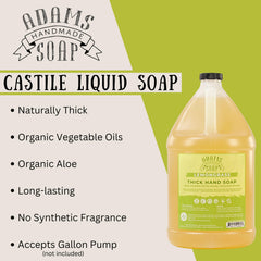 Adams Handmade Soap galón de recarga Lemongrass para ahorro y comodidad.