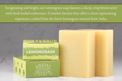 Adams Handmade Soap: textura cremosa y espuma suave para piel hidratada.