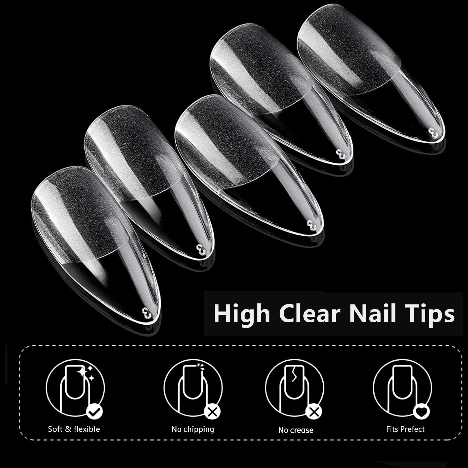 Curva natural para un ajuste cómodo sin presión en las uñas