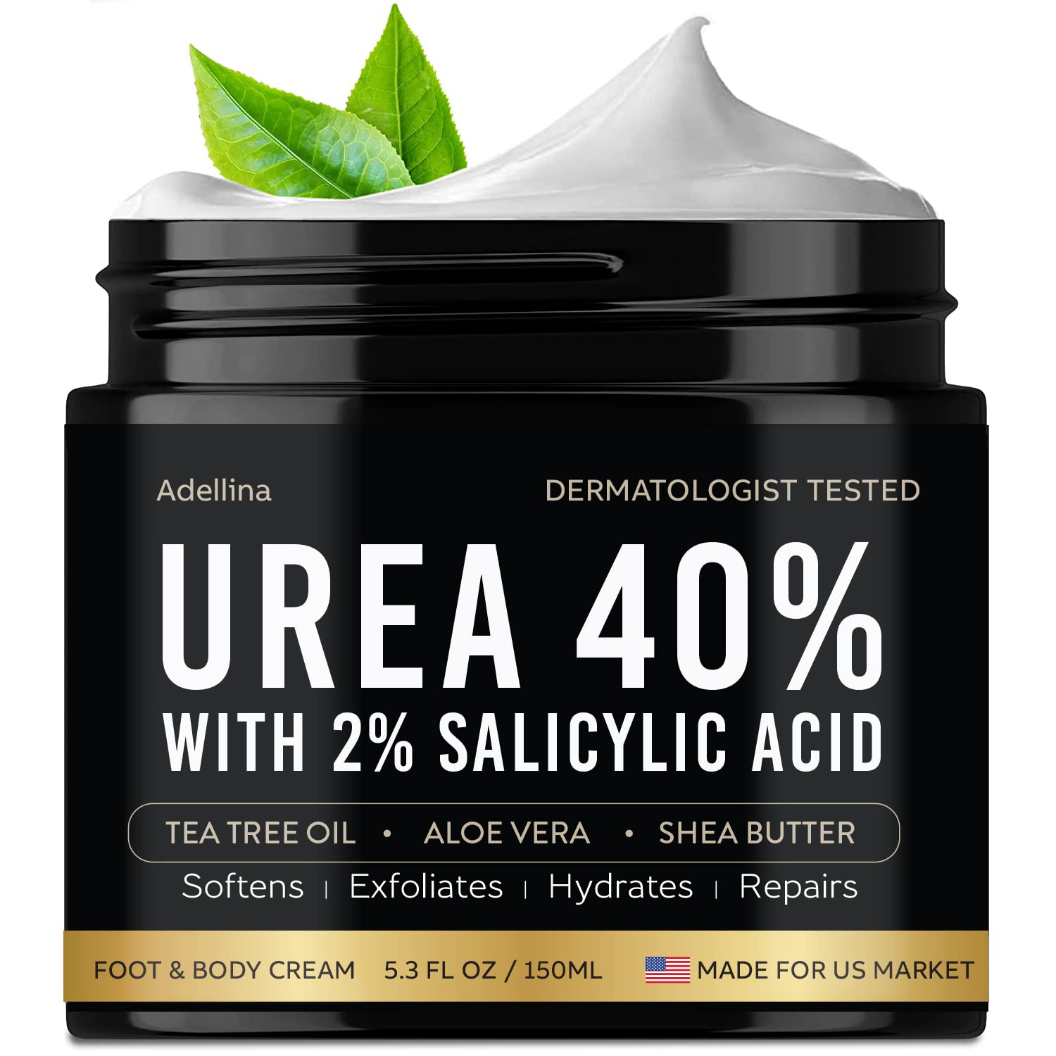 Adellina crema urea 40% para pies, hidrata y suaviza la piel seca.