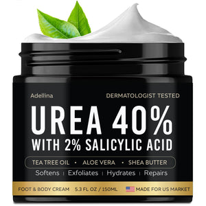 Adellina crema urea 40% para pies, hidrata y suaviza la piel seca.