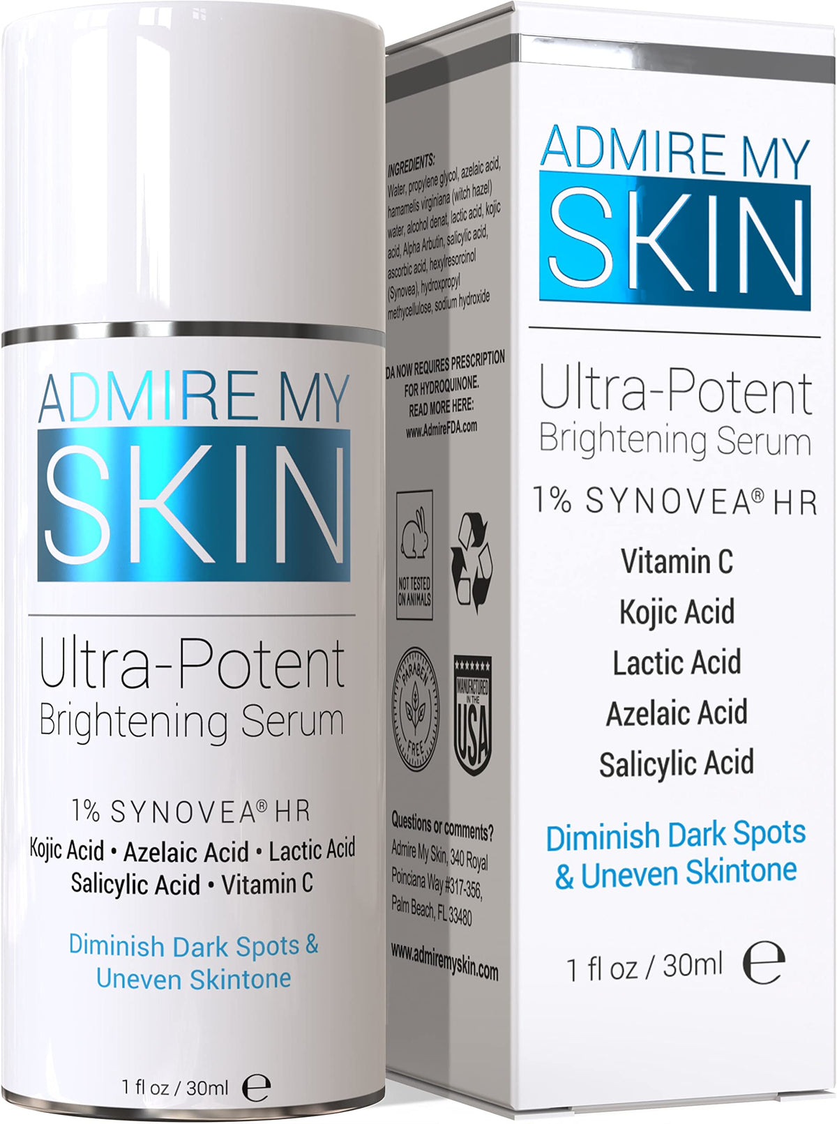 Admire My Skin: serum para manchas oscuras en bote promete tono más uniforme.