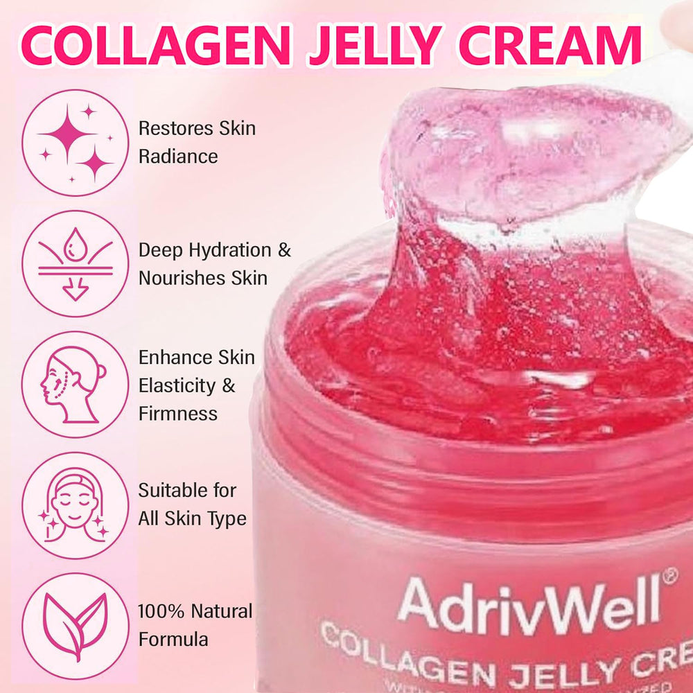 ADrivWell Crema Gel de Colágeno: aplicación cuello y pecho para firmeza