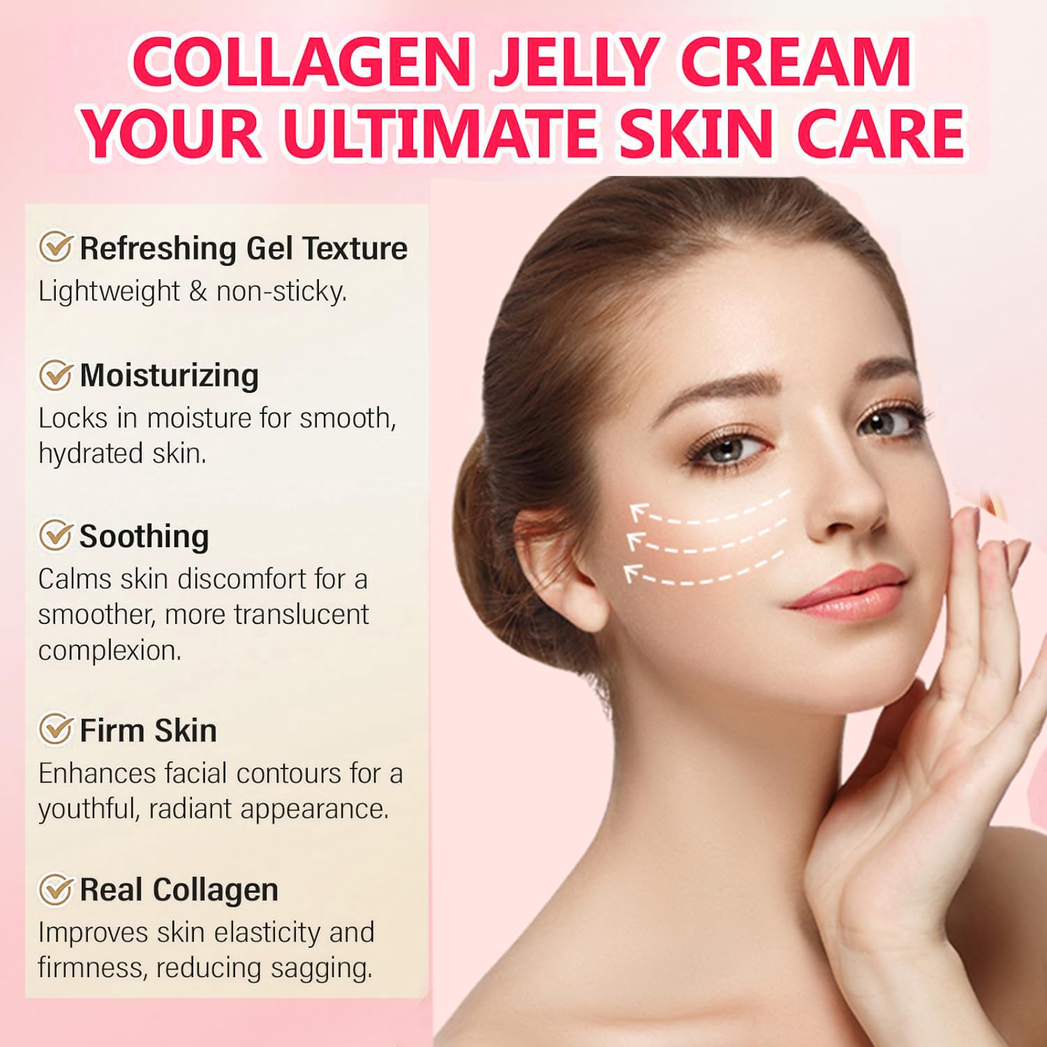 ADrivWell Crema Gel de Colágeno: aplicación facial suave para hidratación diaria