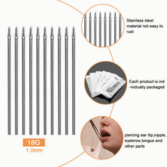 Aguja ADULLPONY con punta láser para perforaciones precisas.