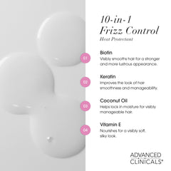 Advanced Clinicals brillo saludable y fortalecimiento del cabello