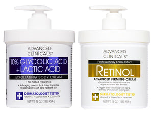 Advanced Clinicals crema corporal retinol para hidratación profunda.