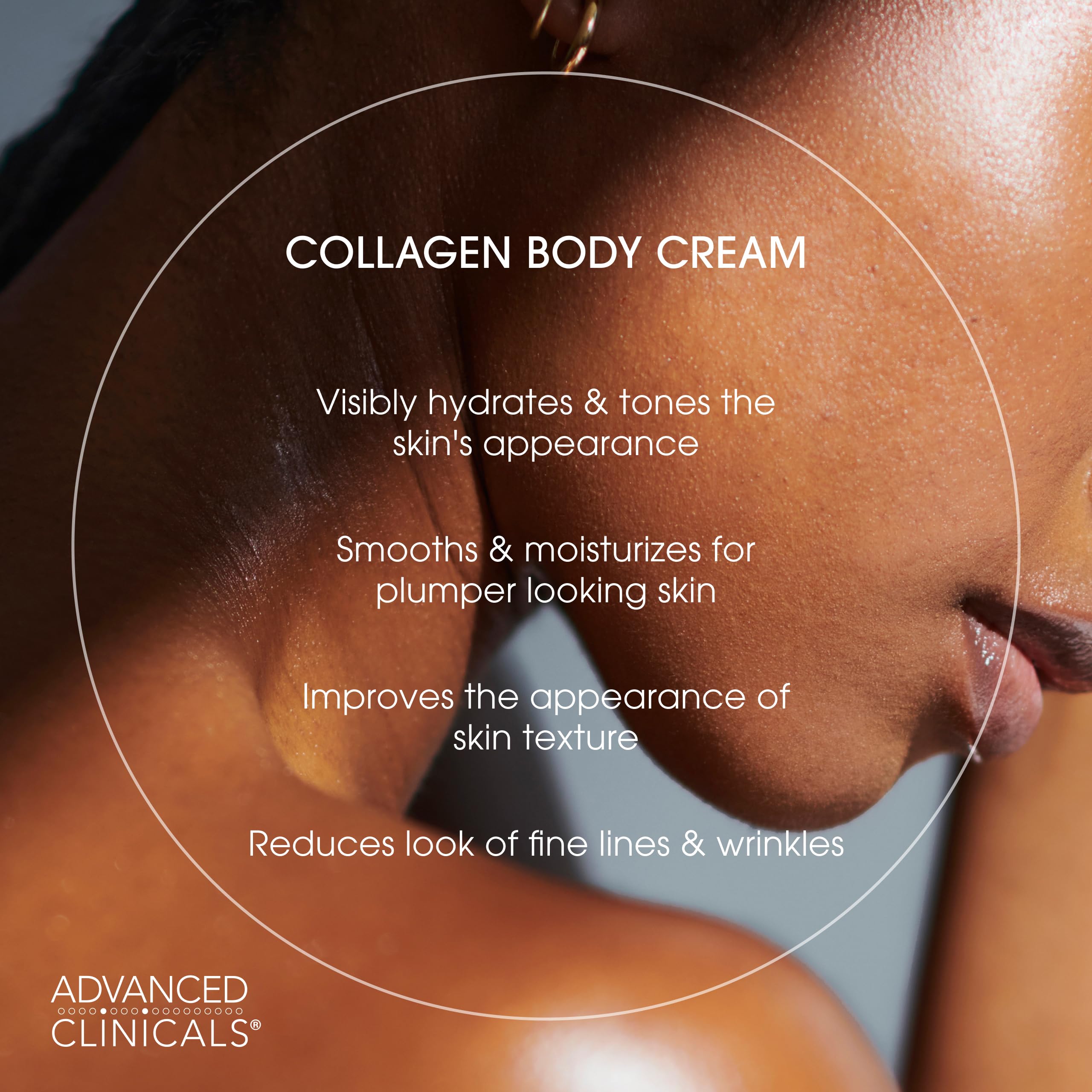 Crema facial Advanced Clinicals colágeno, uso diario nutrido.