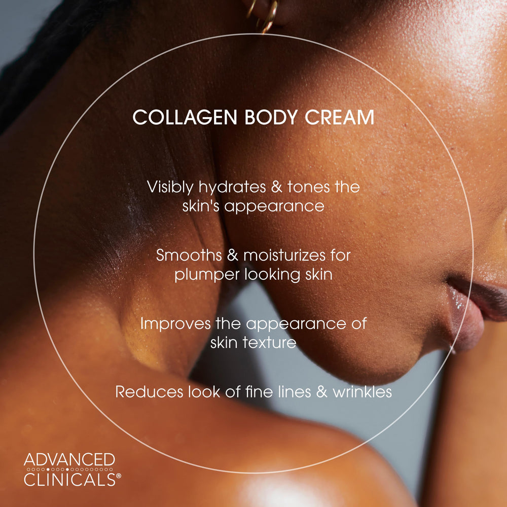 Crema facial Advanced Clinicals colágeno, uso diario nutrido.