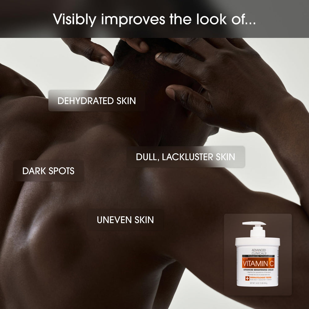 Aplicación de la crema Advanced Clinicals Vitamina C, aporta luminosidad.
