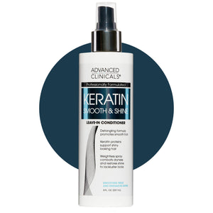 Advanced Clinicals Keratin Detangler Spray en botella para desenredar y suavizar el cabello