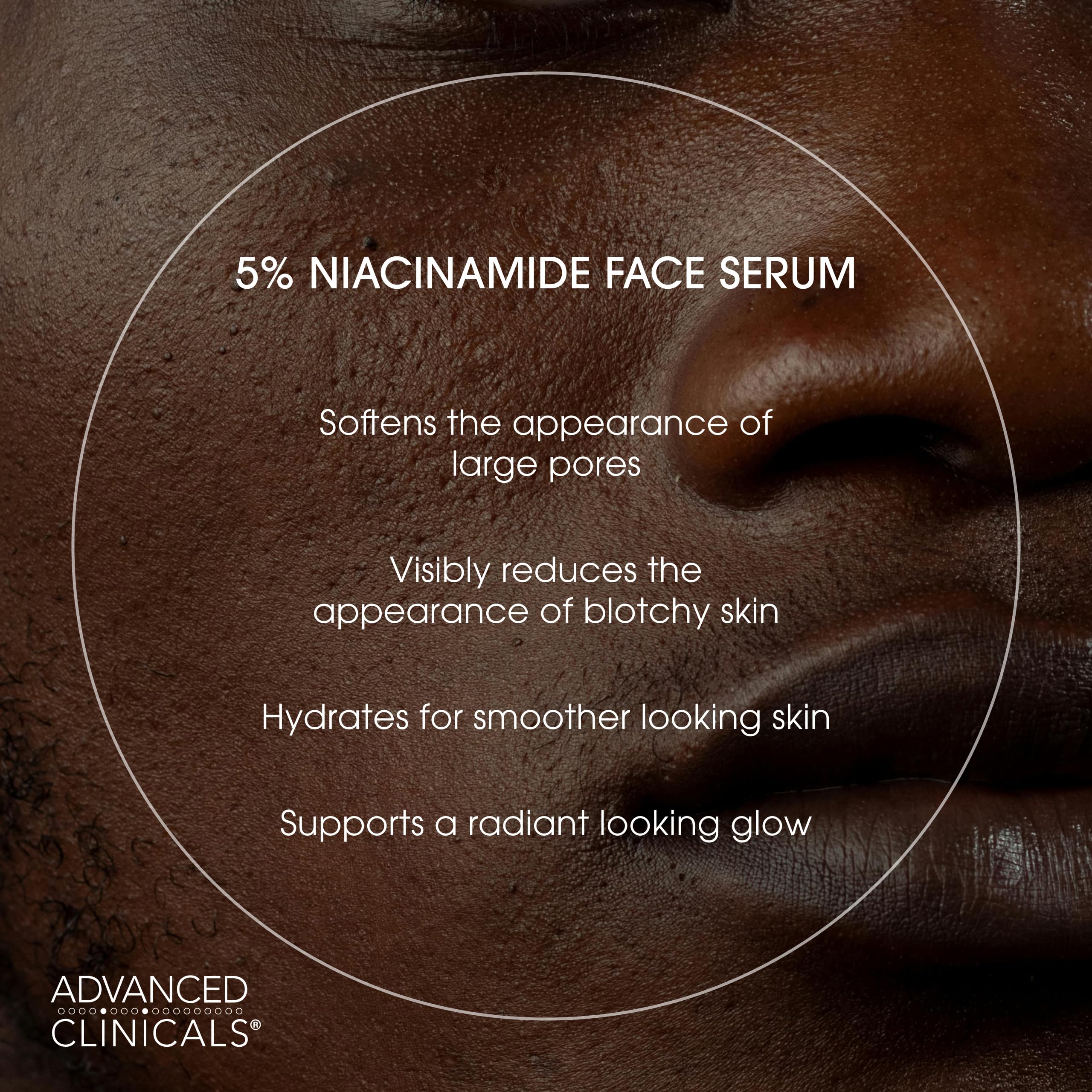 Advanced Clinicals Niacinamida 5% serum textura gel ligero: sensación fresca al aplicar