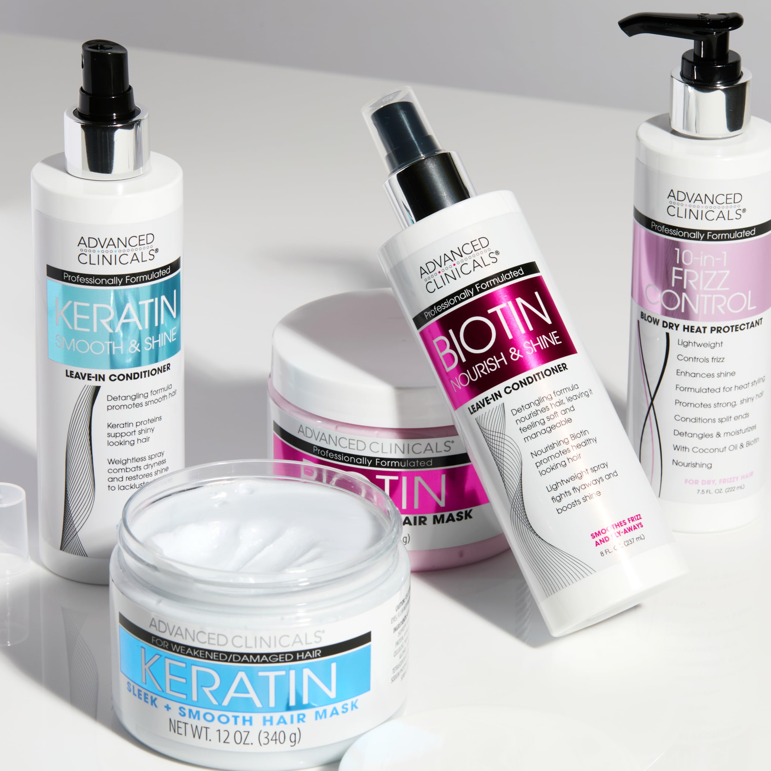 Advanced Clinicals proteccion duradera para cabello dañado