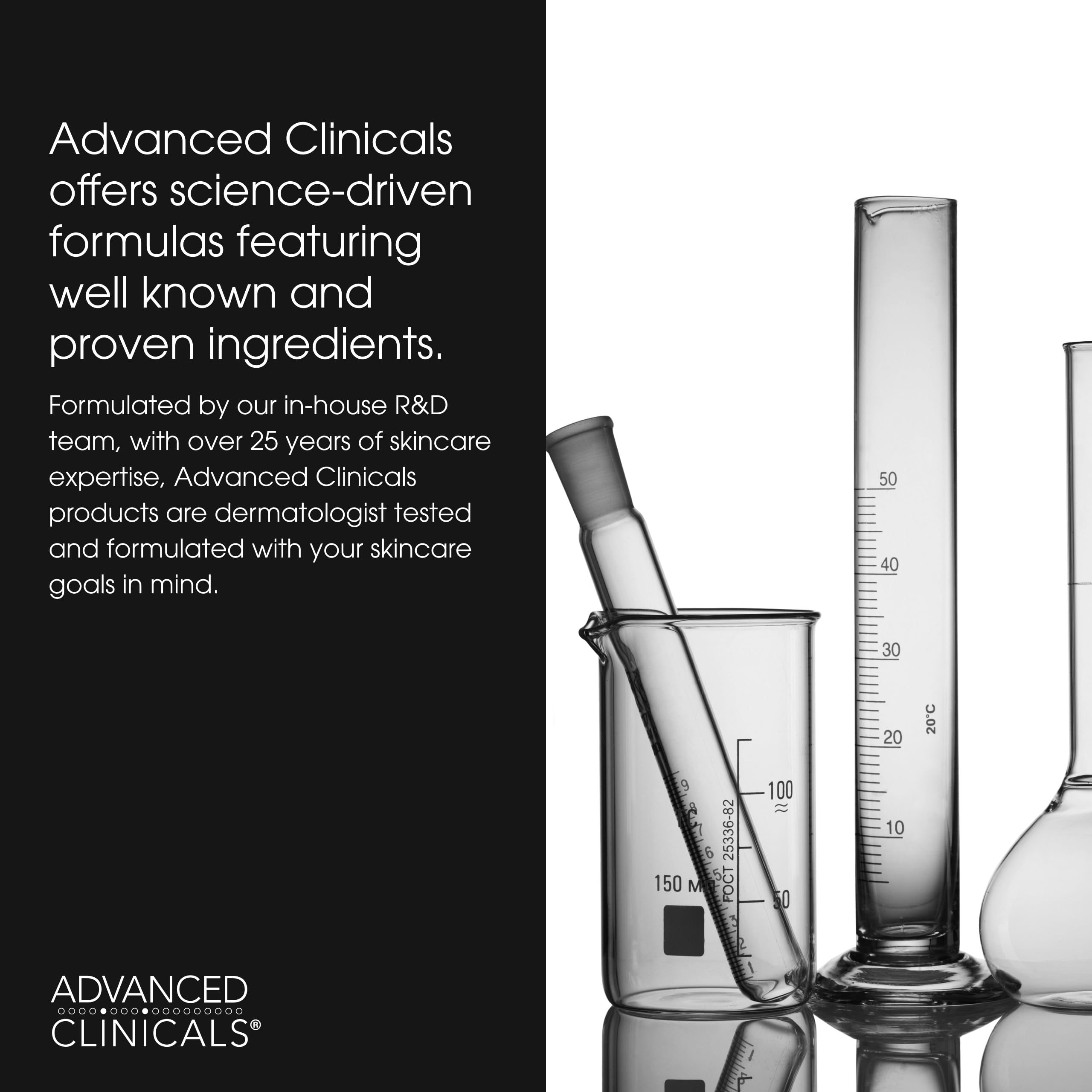 Advanced Clinicals, cuidado facial suave para textura suave y radiante.