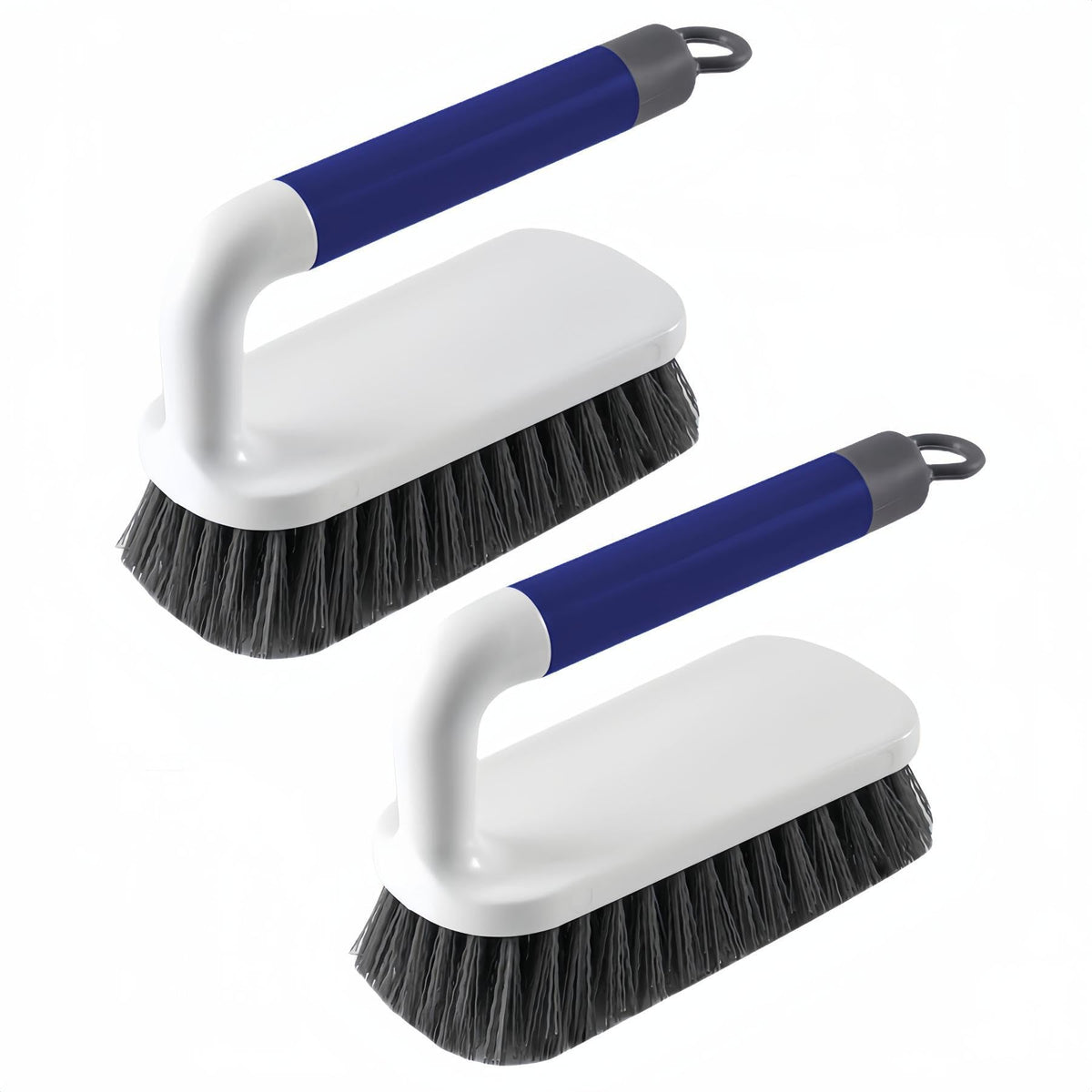 Cepillo Aebor de limpieza resistente azul en 2 piezas para manchas difíciles en varias superficies.