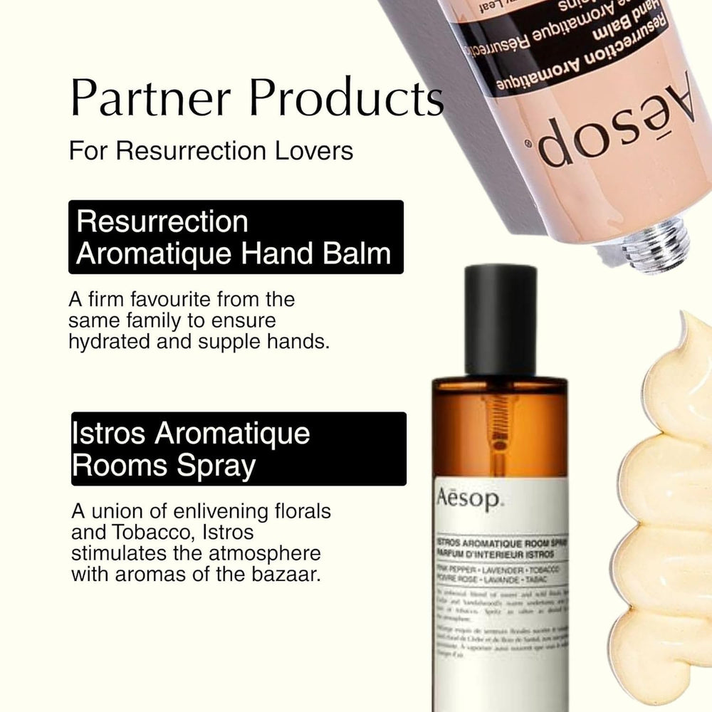 Aesop Resurrection Aromatique Lavado de Manos ideal para uso diario.