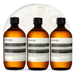 Aesop Resurrection Aromatique Lavado de Manos, botella de relleno para uso diario suave.