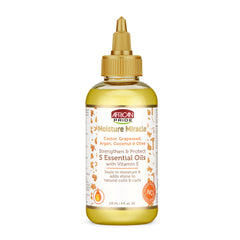 African Pride Moisture Miracle vertido de la botella para hidratación ligera del cabello