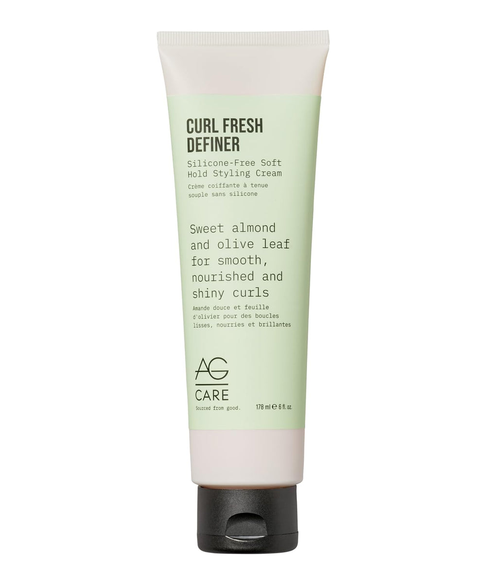 AG Care Curl Fresh Definer, envase 6oz, definición de rizos y sin silicona.