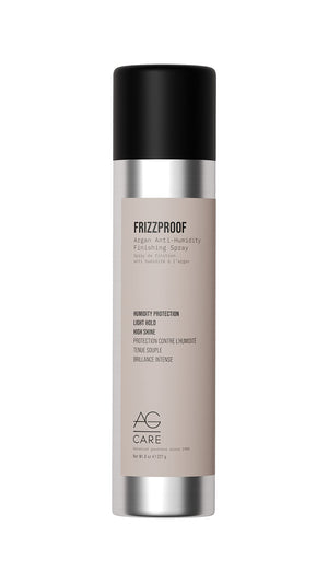 AG Care Frizzproof atomizador en botella para controlar frizz y dar brillo.