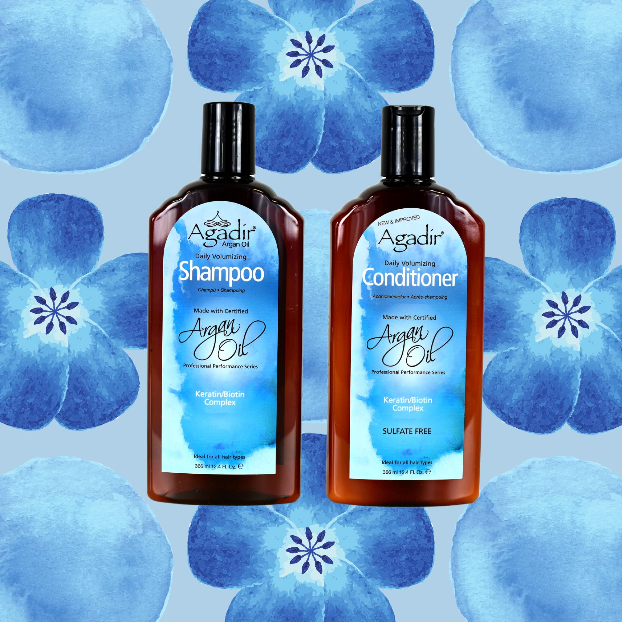 AGADIR Champú Volumen Diario, cabello hidratado y lleno de cuerpo