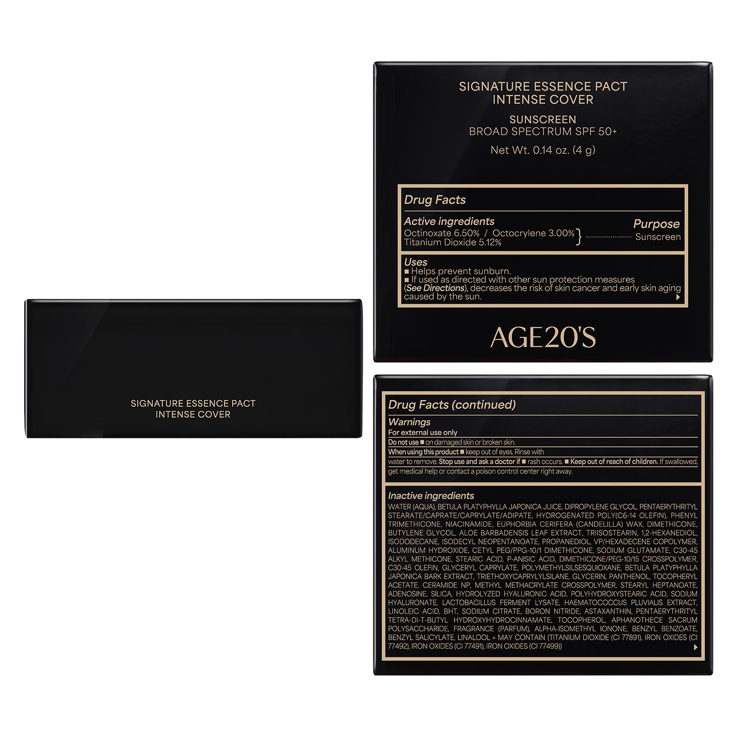 AGE 20's Signature Essence Pact tamaño mini para retoques diarios.