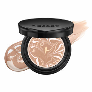 AGE 20's Signature Essence Pact mini en empaque compacto, acabado suave y natural.