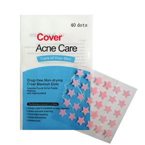 Parche AGRCARE para acné en la cara, absorbe impurezas sin resecar la piel.