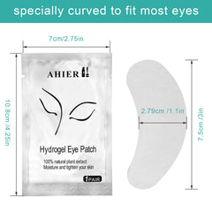 AHIER almohadillas ojos curjadas para extensiones, se adhieren sin desplazarse.