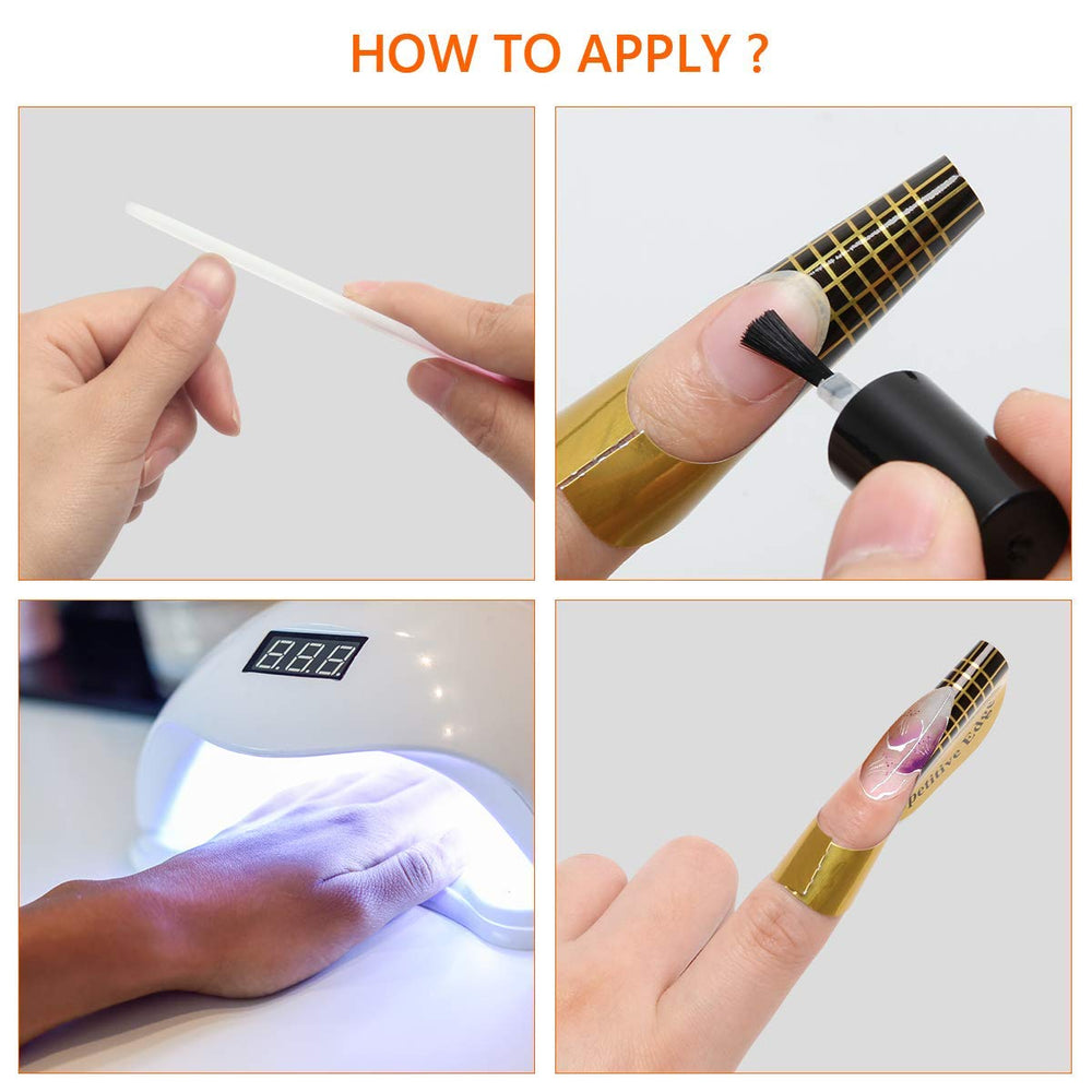 AHIER formas compatibles para uñas acrílicas, útiles en salón o casa.