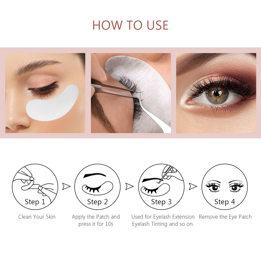 AHIER parches ojos uso múltiple para extensiones, rizado y tinte.