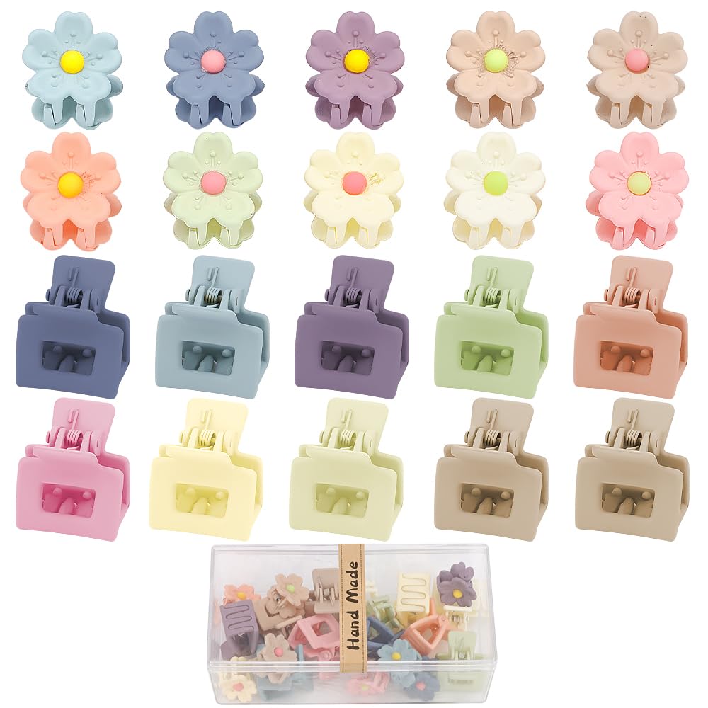 AHONEY clips mini flores coloridos para peinado, ideal para bodas y fiestas
