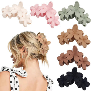 AHONEY clip de pelo con flores hibisco hawaiano, fijo para playa y eventos.
